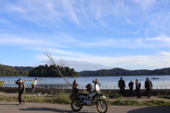 野尻湖の水戸口公園。
