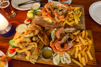 南アフリカはシーフードも美味しい