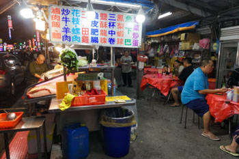 礁渓温泉の屋台