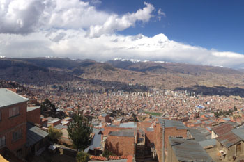 ボリビアの首都ラパス