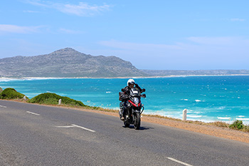 ケープ半島の海の色に感激