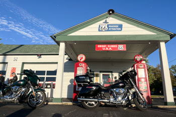 イリノイにあるヒストリックなAmbler's Gas Station