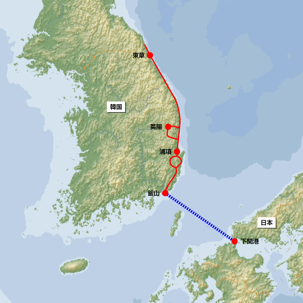 韓国 自分のバイクで走る！韓国往復縦断ツーリング 6日間 | 海外