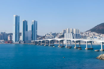 釜山から縦断開始