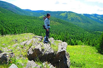 草原だけではなく広い森もあります